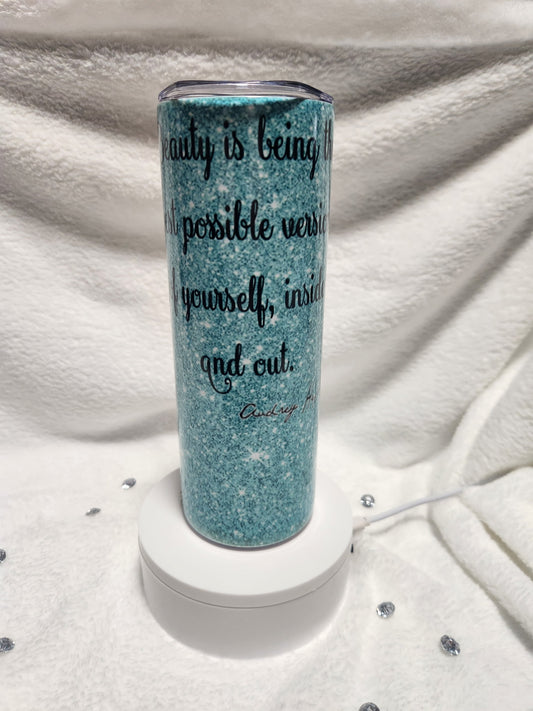 Audrey Hepburn Quote 20 oz Tumbler Unbranded