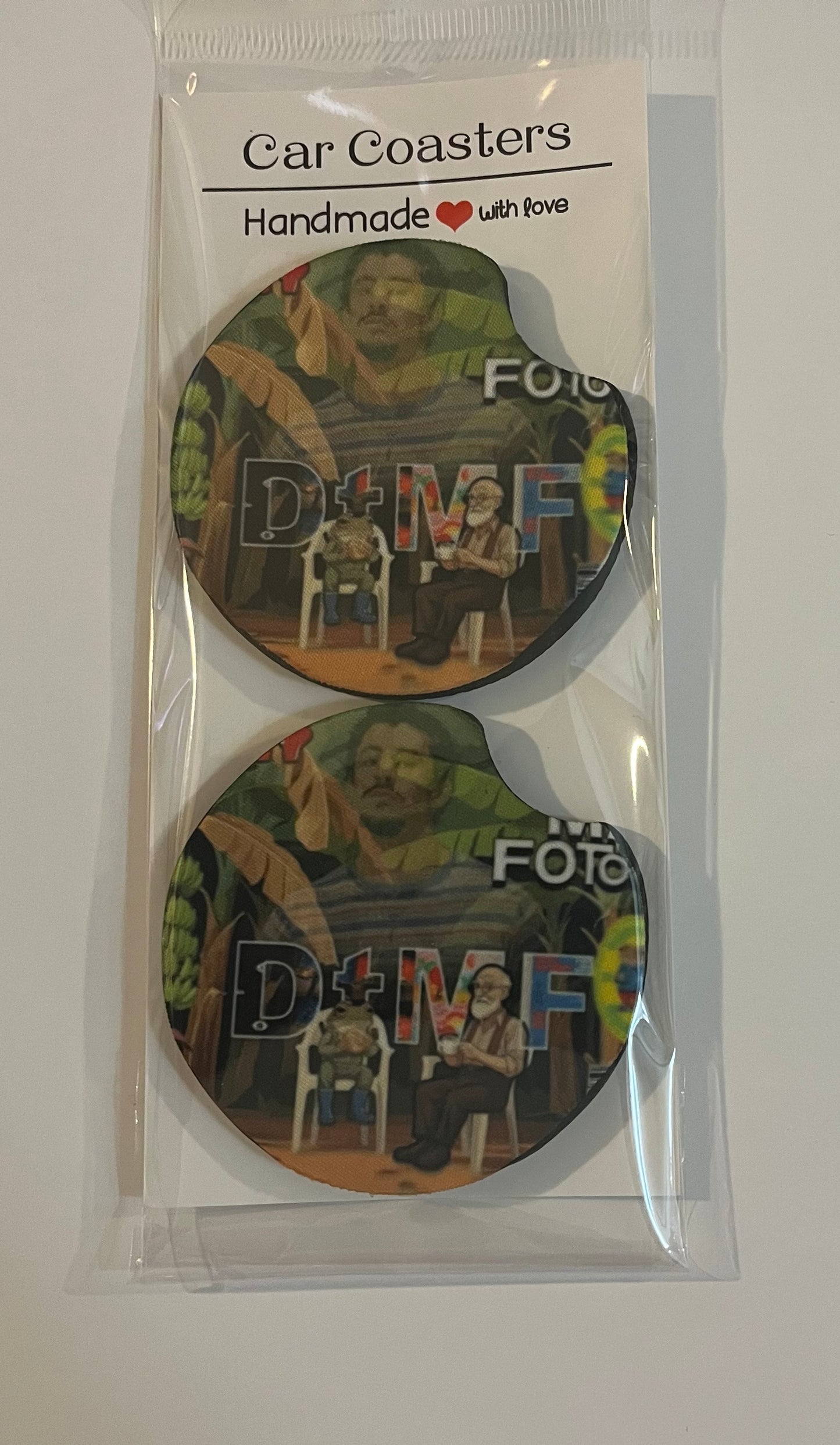 Bad Bunny DTMF Car Coaster