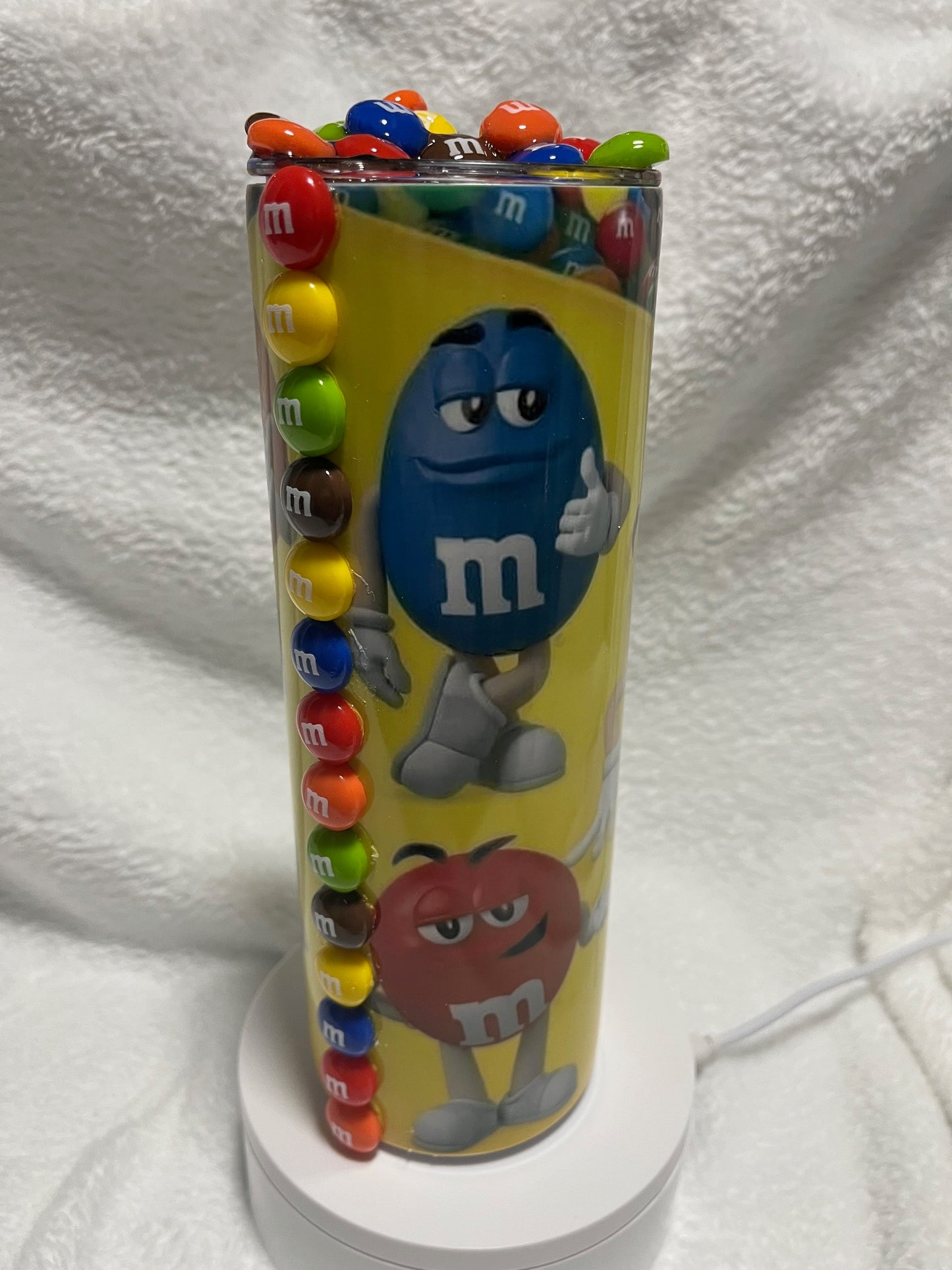 M&M Chocolate Candy 20 oz Tumbler Unbranded
