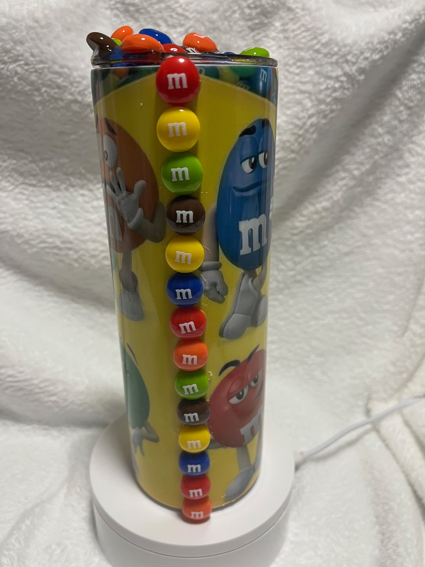 M&M Chocolate Candy 20 oz Tumbler Unbranded
