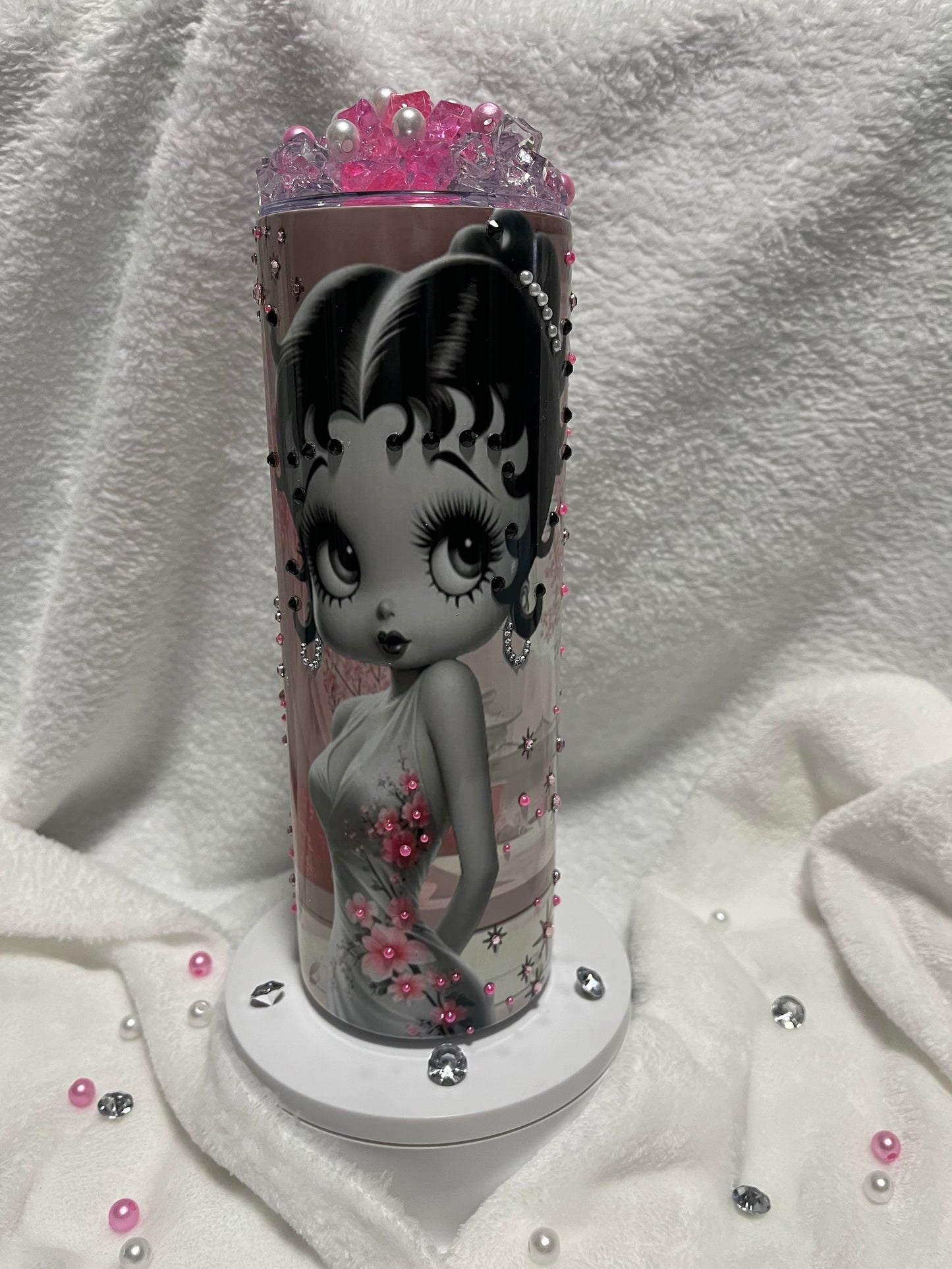 Betty Boop and Japanese Cherry Blossom 20 oz Tumbler