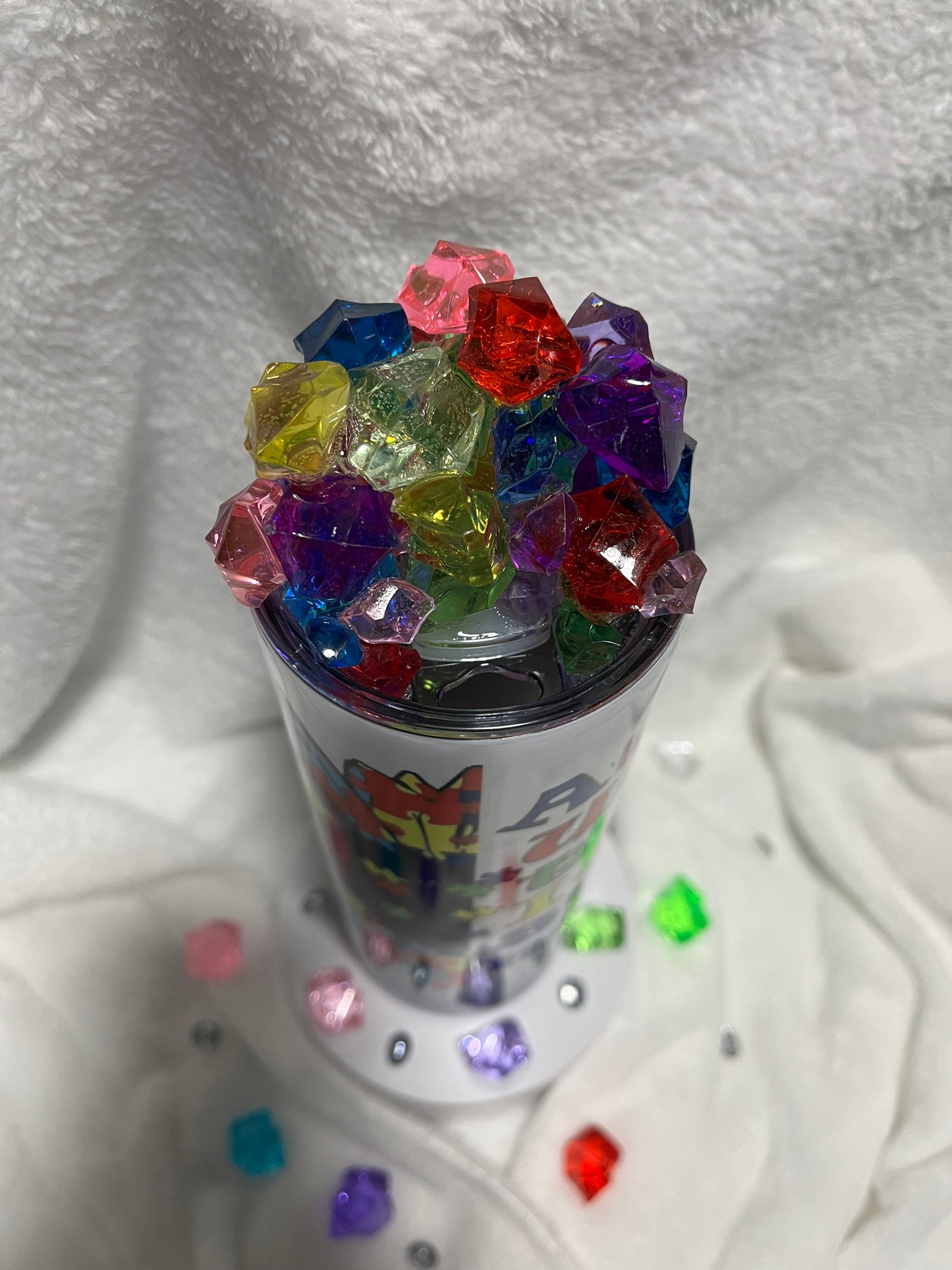 Autism Awareness Design with Custom Lid 20 oz Tumbler