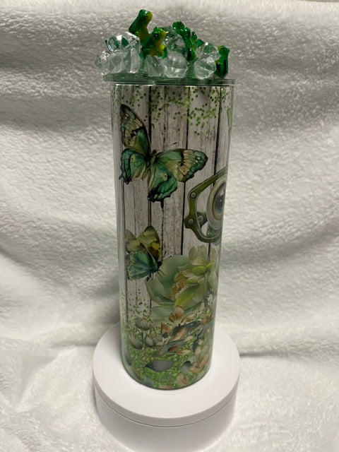 Cute Frog with Glasses 20 oz Tumbler