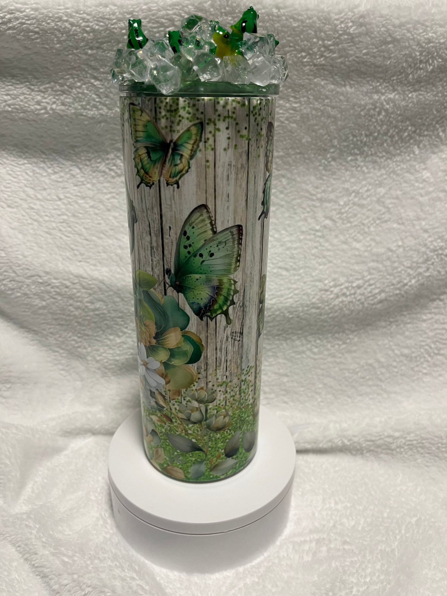 Cute Frog with Glasses 20 oz Tumbler