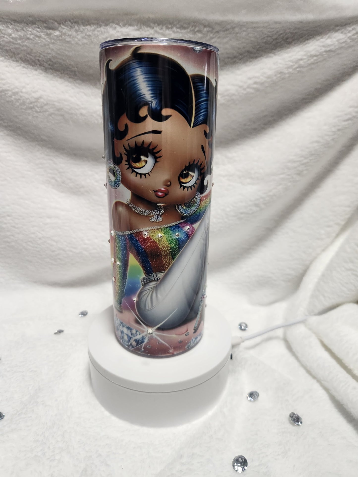 Betty Boop with Rhinestones Unbranded 20 oz Tumbler