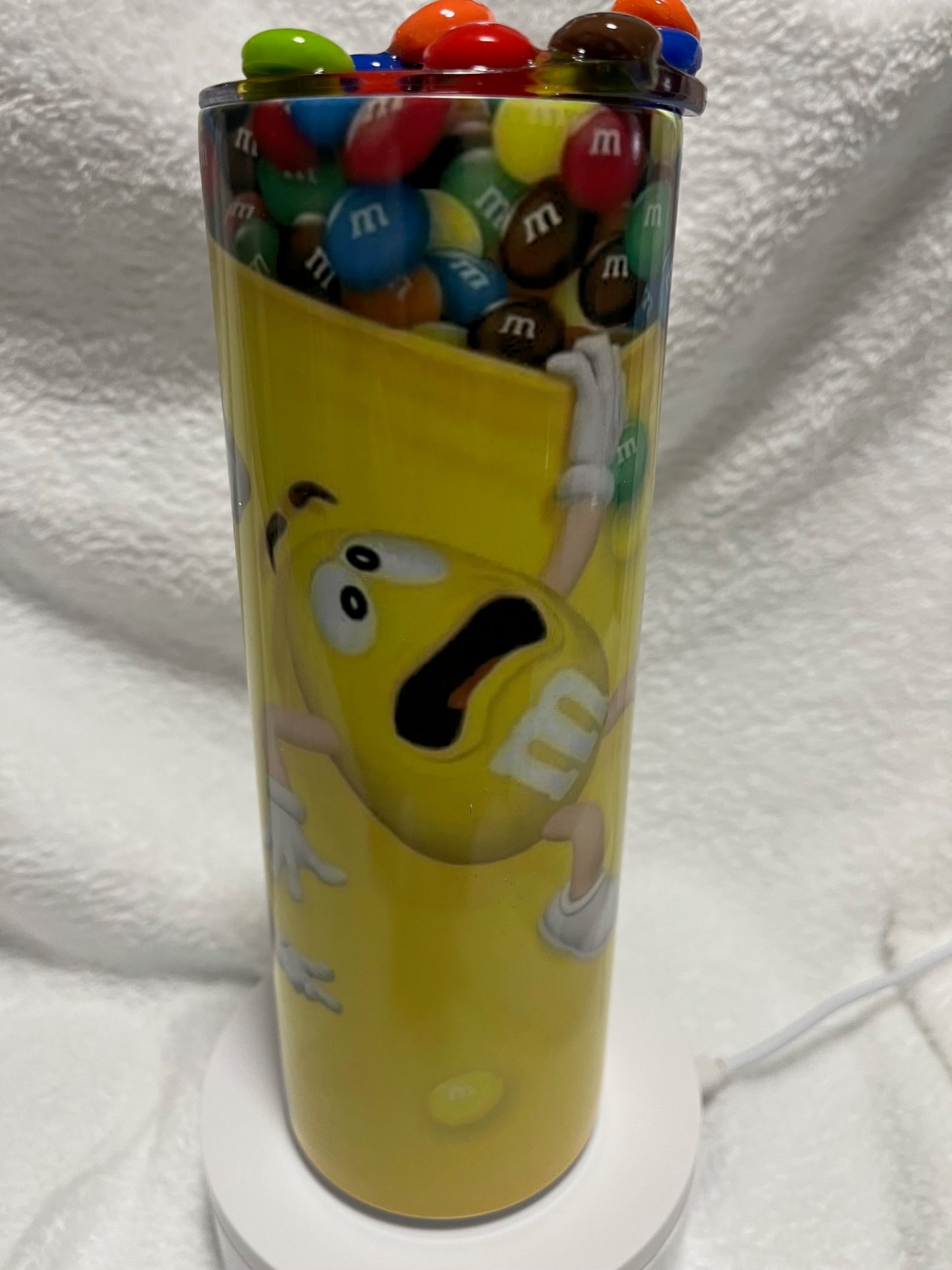 M&M Chocolate Candy 20 oz Tumbler Unbranded