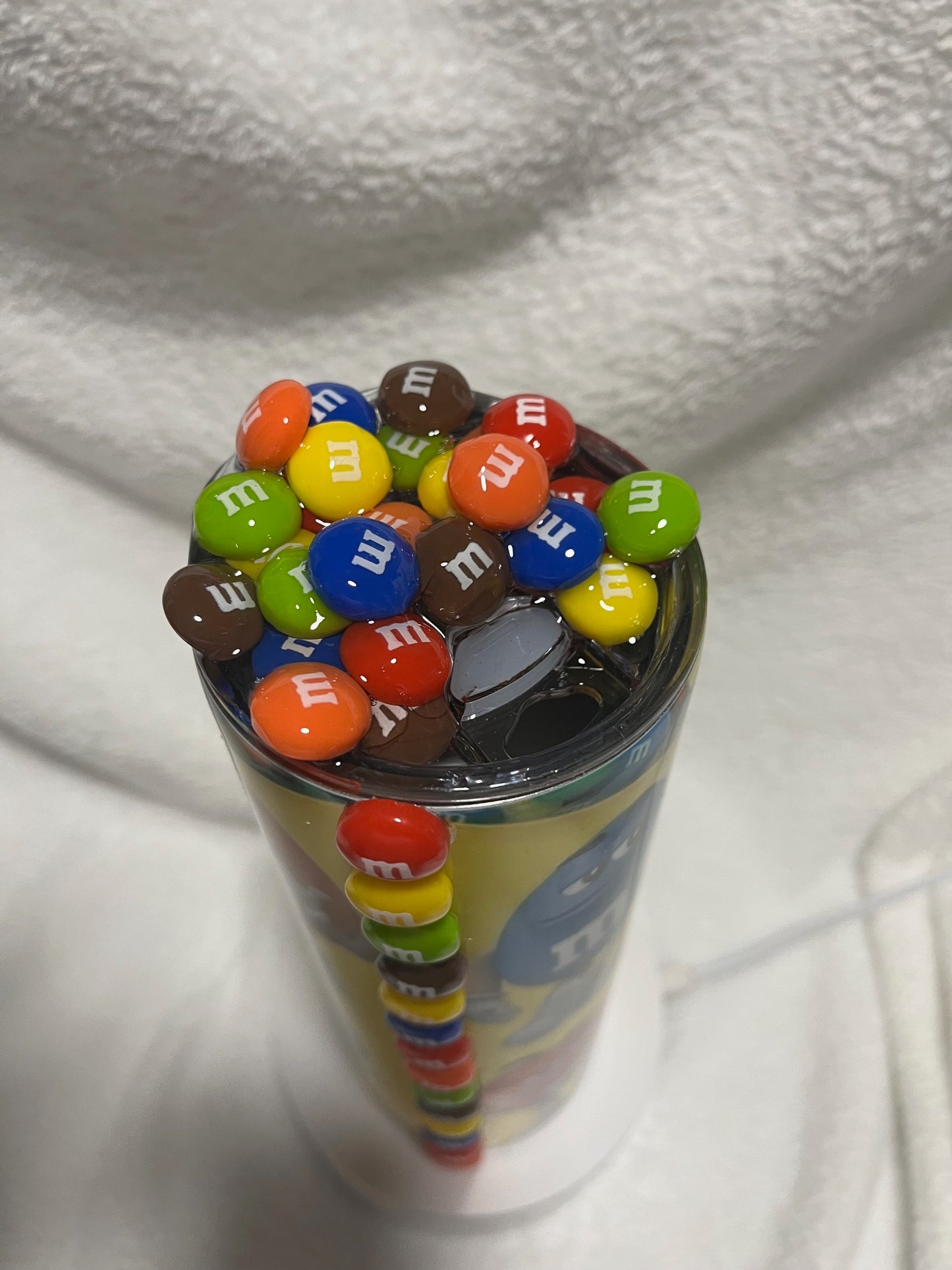 M&M Chocolate Candy 20 oz Tumbler Unbranded