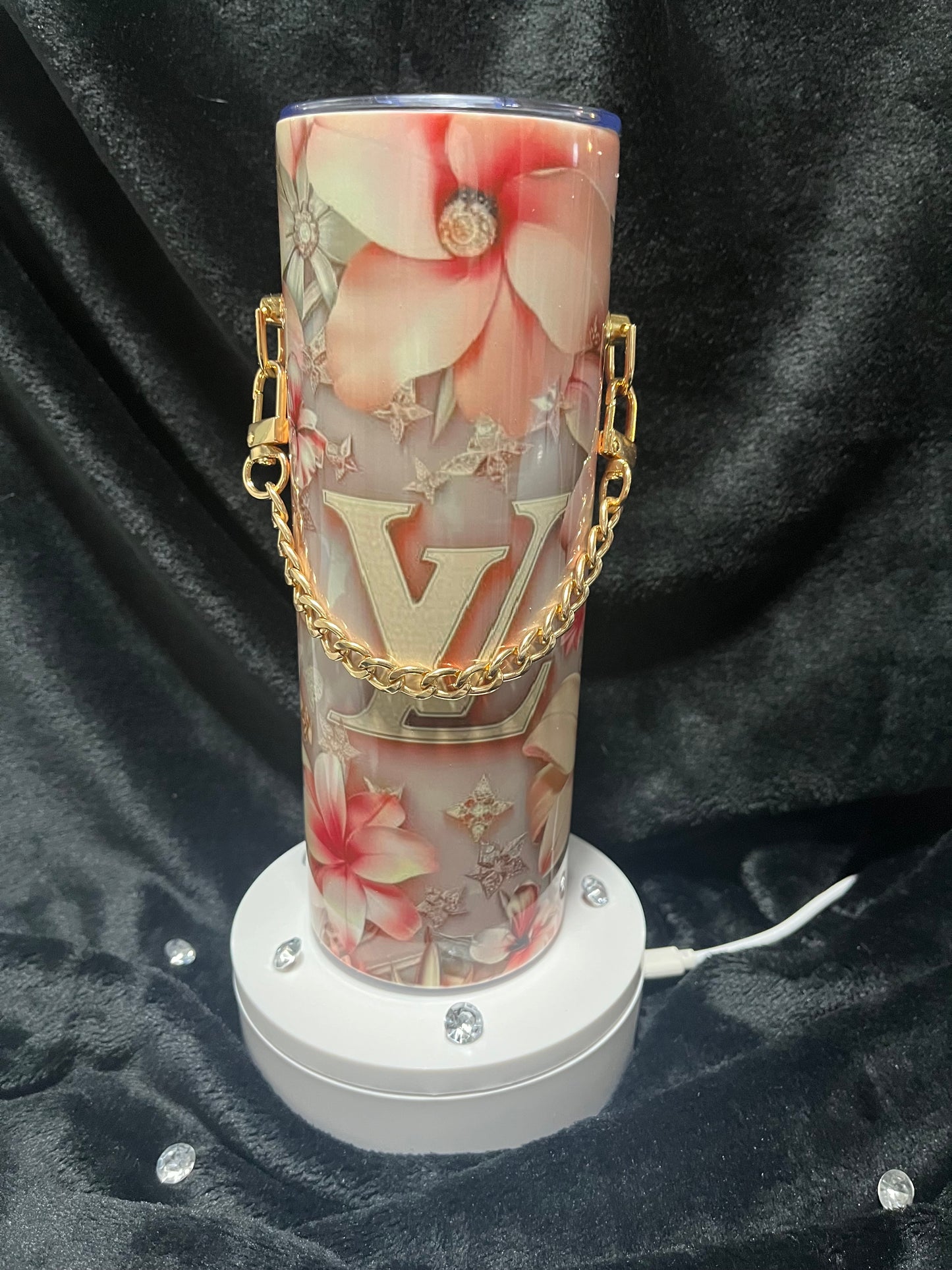 Designer Bag with Chain 20 oz Tumbler