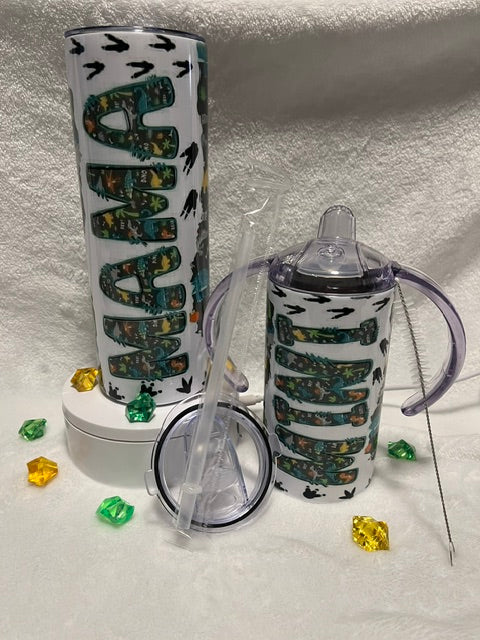 Mama 20oz Tumbler and Mini 12 oz kids’ sippy cup tumbler Set