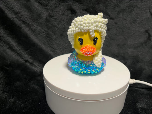 Frozen Elsa Rubber Duck with Rhinestones