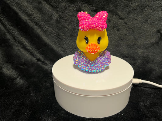 Daisy Duck Rubber Duck with Rhinestones