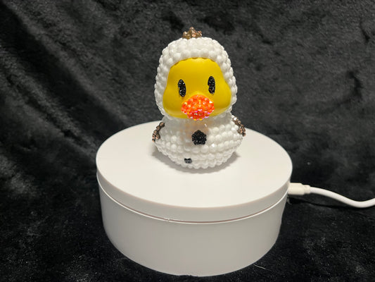 Frozen Olaf Rubber Duck with Rhinestones